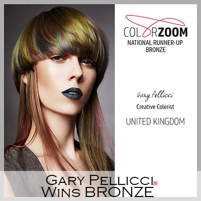 Gary Pellicci wins BRONZE in UK final of top hairdressing competition