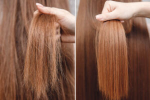 Before and After Cocochoco Keratin treatment Ongar Hair Salon