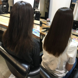 kerasilk smoothing treatment in salon transformation Gary Pellicci Hairdressers Ongar