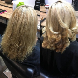 Kerasilk treatment in salon  Gary Pellicci Hairdressers Ongar